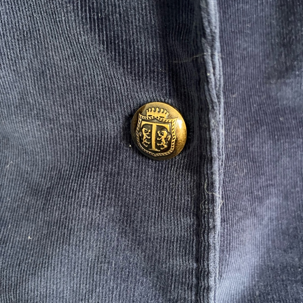 EUC Talbots Corduroy Blazer Navy Two Gold Buttons size 6 - Picture 4 of 7